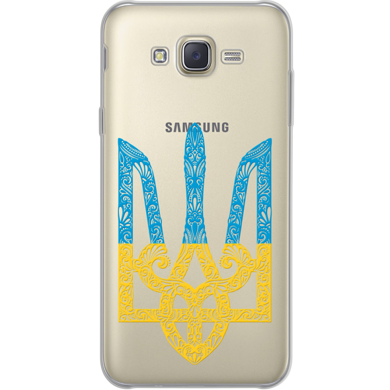 Прозрачный чехол Uprint Samsung J700H Galaxy J7 Gold Trident
