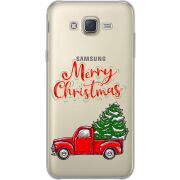 Прозрачный чехол Uprint Samsung J700H Galaxy J7 Holiday Car