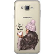 Прозрачный чехол Uprint Samsung J700H Galaxy J7 love is in the air