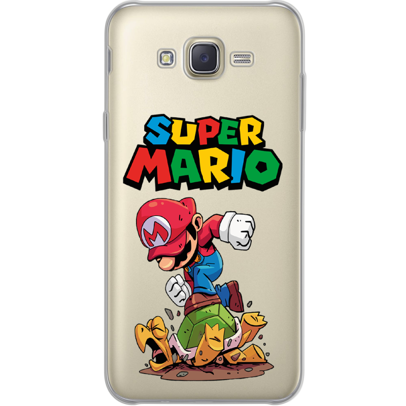 Прозрачный чехол Uprint Samsung J700H Galaxy J7 Super Mario