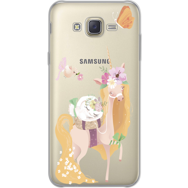 Прозрачный чехол Uprint Samsung J700H Galaxy J7 Uni Blonde