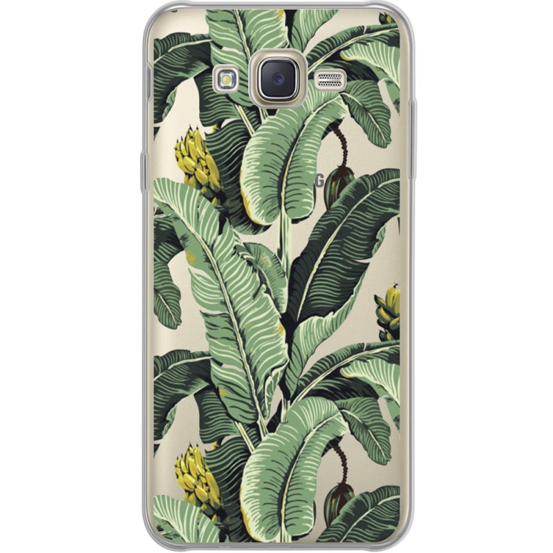 Прозрачный чехол Uprint Samsung J700H Galaxy J7 Banana Leaves