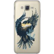 Прозрачный чехол Uprint Samsung J700H Galaxy J7 Eagle