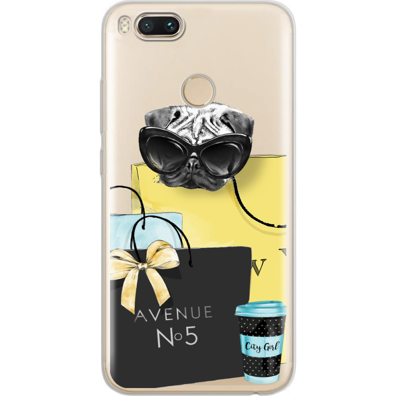 Прозрачный чехол Uprint Xiaomi Mi 5X / A1 Fashion Pug