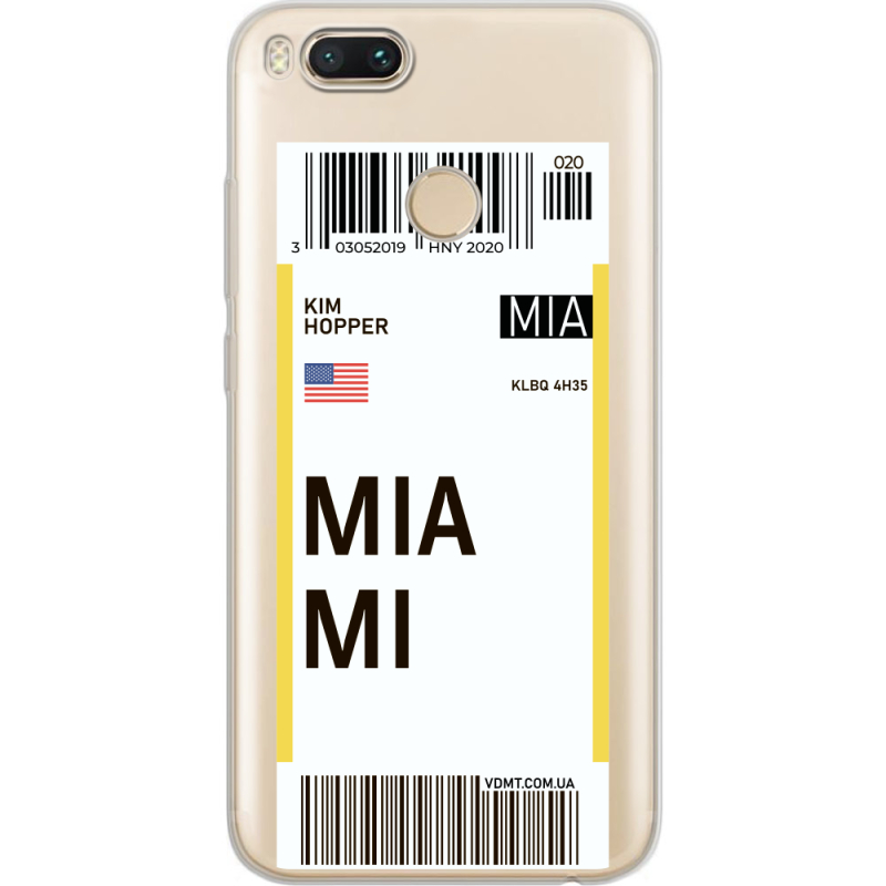 Прозрачный чехол Uprint Xiaomi Mi 5X / A1 Ticket Miami
