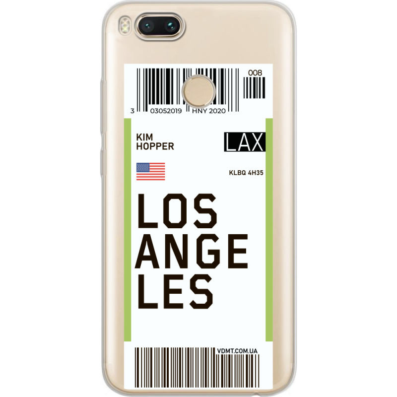 Прозрачный чехол Uprint Xiaomi Mi 5X / A1 Ticket Los Angeles