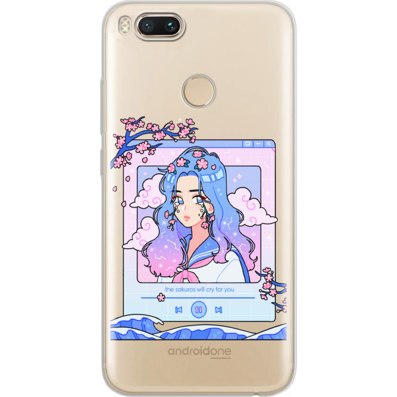 Прозрачный чехол Uprint Xiaomi Mi 5X / A1 The Sakuras Will Cry For You