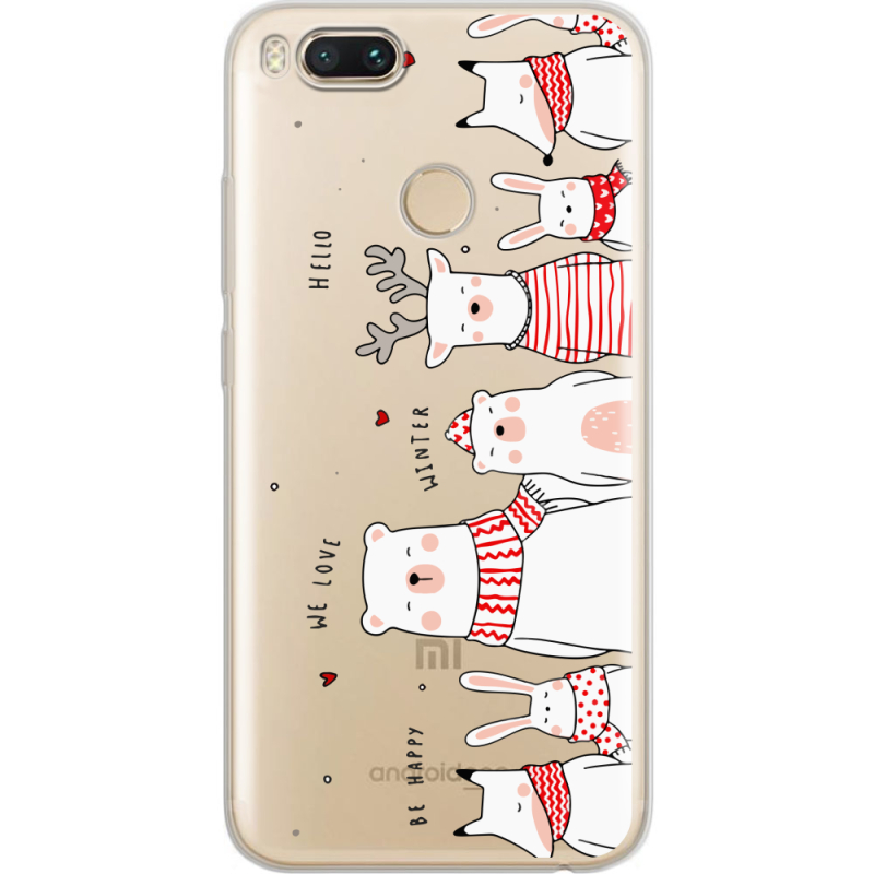 Прозрачный чехол Uprint Xiaomi Mi 5X / A1 The Friendly Beasts