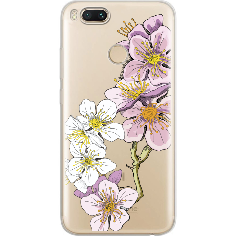 Прозрачный чехол Uprint Xiaomi Mi 5X / A1 Cherry Blossom