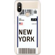 Прозрачный чехол Uprint Xiaomi Mi 6X / A2 Ticket New York