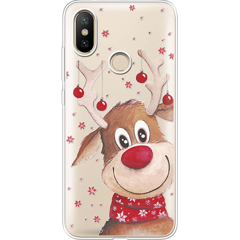 Прозрачный чехол Uprint Xiaomi Mi 6X / A2 Winter Deer