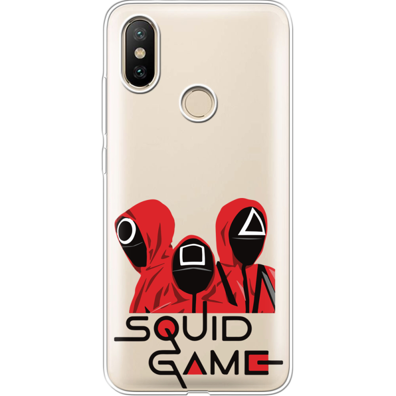 Прозрачный чехол Uprint Xiaomi Mi 6X / A2 siquid game люди в красном