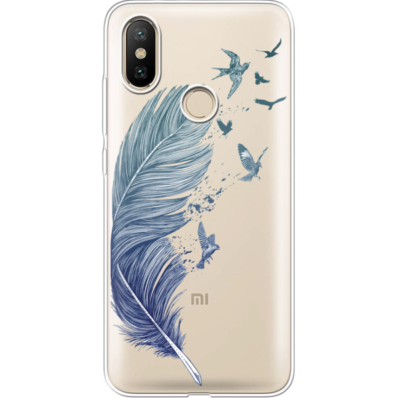 Прозрачный чехол Uprint Xiaomi Mi 6X / A2 Feather