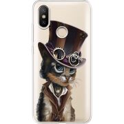 Прозрачный чехол Uprint Xiaomi Mi 6X / A2 Steampunk Cat