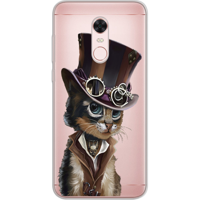 Прозрачный чехол Uprint Xiaomi Redmi 5 Plus Steampunk Cat