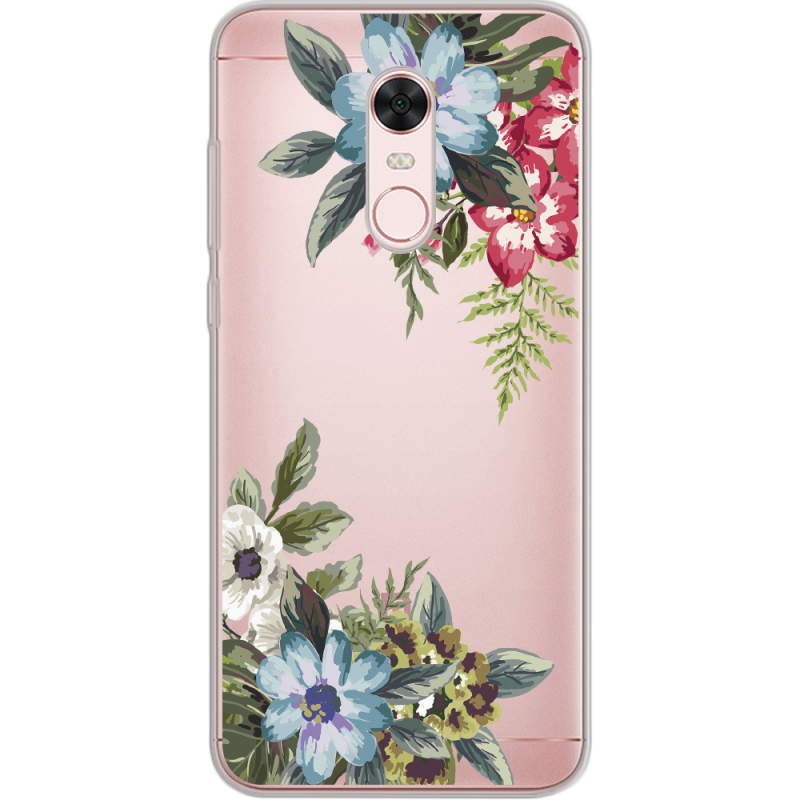 Прозрачный чехол Uprint Xiaomi Redmi 5 Plus Floral