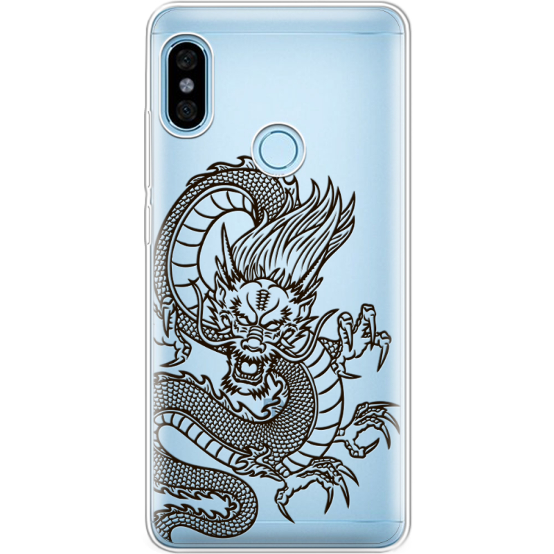 Прозрачный чехол Uprint Xiaomi Redmi Note 5 / Note 5 Pro Chinese Dragon