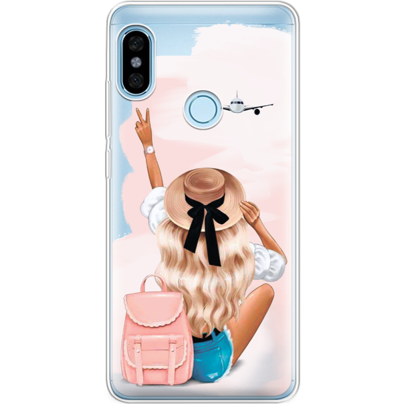 Прозрачный чехол Uprint Xiaomi Redmi Note 5 / Note 5 Pro Travel Girl