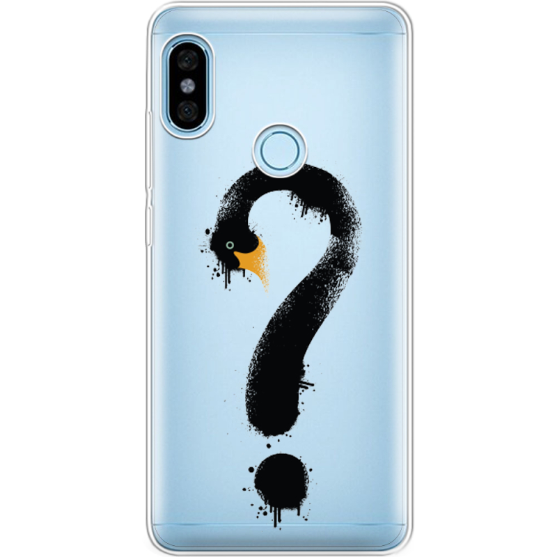Прозрачный чехол Uprint Xiaomi Redmi Note 5 / Note 5 Pro Swan question