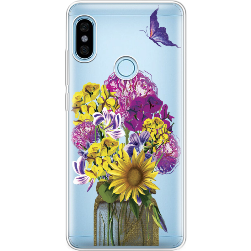 Прозрачный чехол Uprint Xiaomi Redmi Note 5 / Note 5 Pro My Bouquet