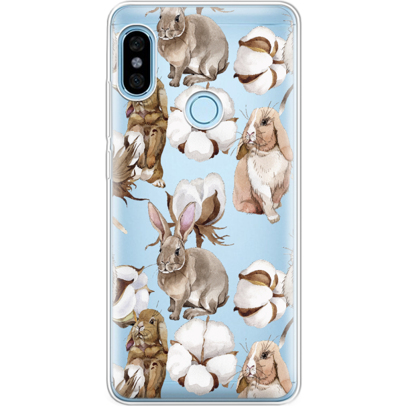 Прозрачный чехол Uprint Xiaomi Redmi Note 5 / Note 5 Pro Cotton and Rabbits