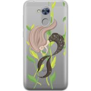Прозрачный чехол Uprint Huawei Honor 6A Cute Mermaid