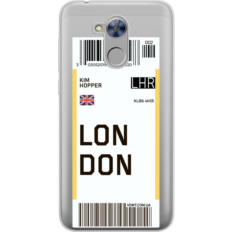 Прозрачный чехол Uprint Huawei Honor 6A Ticket London