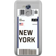 Прозрачный чехол Uprint Huawei Honor 6A Ticket New York