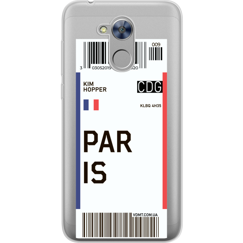 Прозрачный чехол Uprint Huawei Honor 6A Ticket Paris