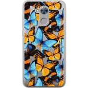 Прозрачный чехол Uprint Huawei Honor 6A Butterfly Morpho