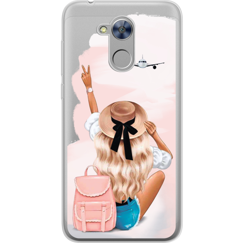 Прозрачный чехол Uprint Huawei Honor 6A Travel Girl