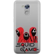 Прозрачный чехол Uprint Huawei Honor 6A siquid game люди в красном