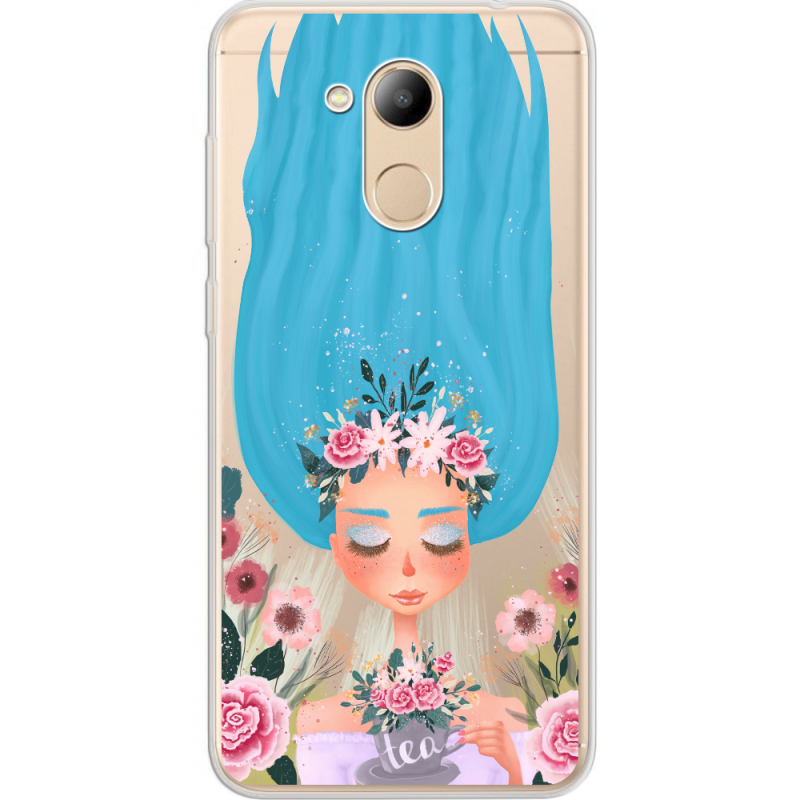 Прозрачный чехол Uprint Huawei Honor 6C Pro Blue Hair