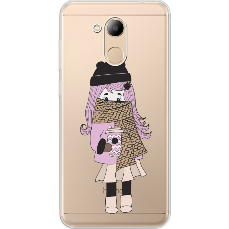 Прозрачный чехол Uprint Huawei Honor 6C Pro Winter Morning Girl