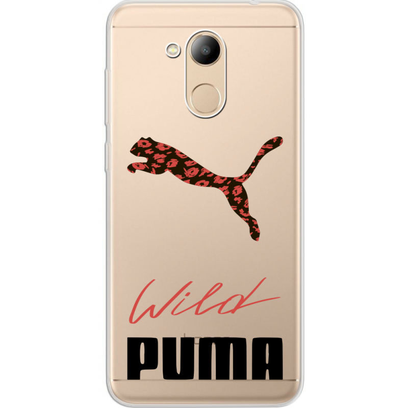 Прозрачный чехол Uprint Huawei Honor 6C Pro Wild Cat