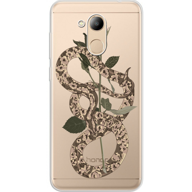 Прозрачный чехол Uprint Huawei Honor 6C Pro Glamor Snake