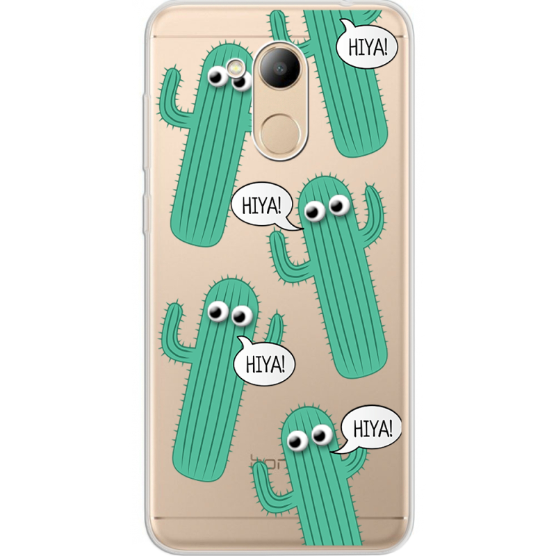 Прозрачный чехол Uprint Huawei Honor 6C Pro с 3D-глазками HIYA