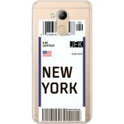 Прозрачный чехол Uprint Huawei Honor 6C Pro Ticket New York