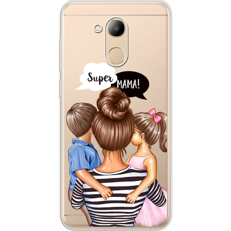 Прозрачный чехол Uprint Huawei Honor 6C Pro Super Mama