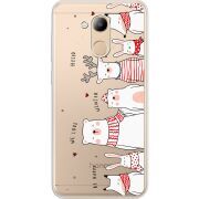 Прозрачный чехол Uprint Huawei Honor 6C Pro The Friendly Beasts
