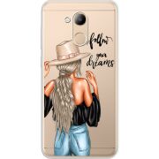 Прозрачный чехол Uprint Huawei Honor 6C Pro Follow Your Dreams