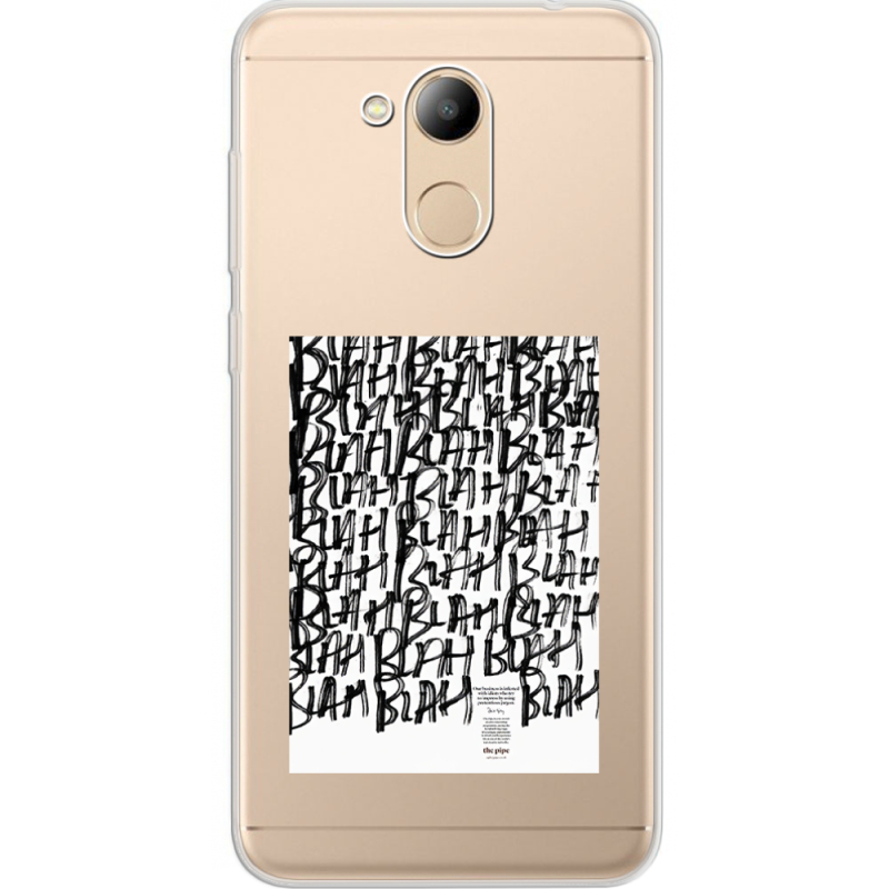 Прозрачный чехол Uprint Huawei Honor 6C Pro Blah Blah