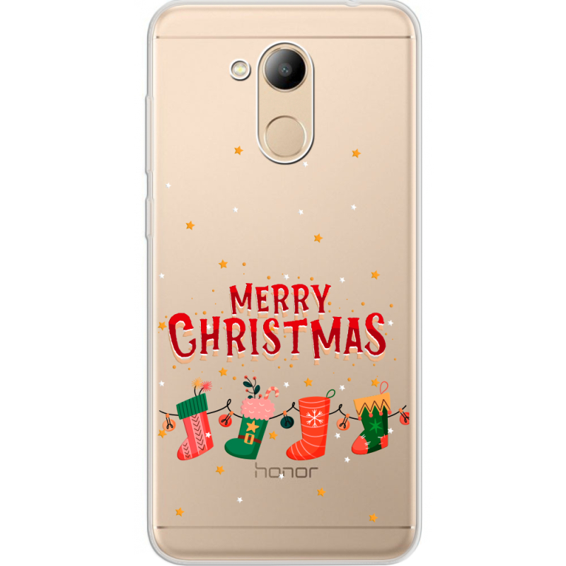 Прозрачный чехол Uprint Huawei Honor 6C Pro Merry Christmas