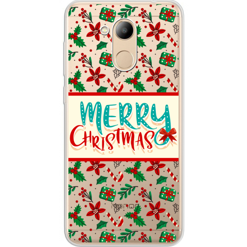 Прозрачный чехол Uprint Huawei Honor 6C Pro Vintage Christmas Pattern
