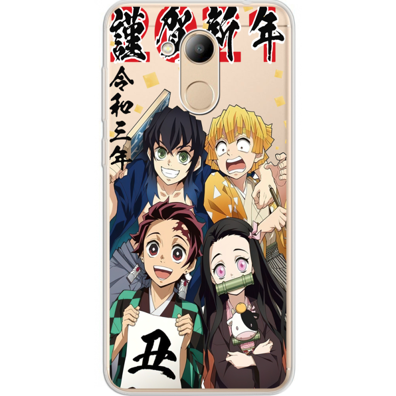 Прозрачный чехол Uprint Huawei Honor 6C Pro Незуко та друзі