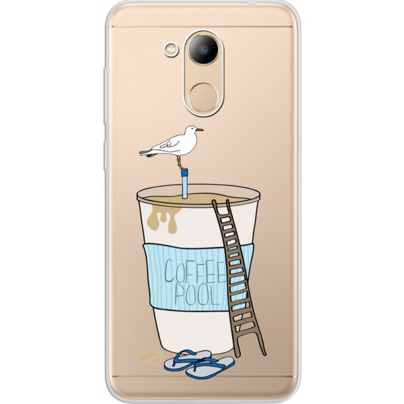 Прозрачный чехол Uprint Huawei Honor 6C Pro Segull in Cofee Pool