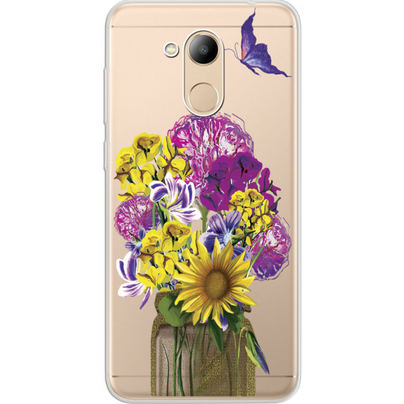Прозрачный чехол Uprint Huawei Honor 6C Pro My Bouquet