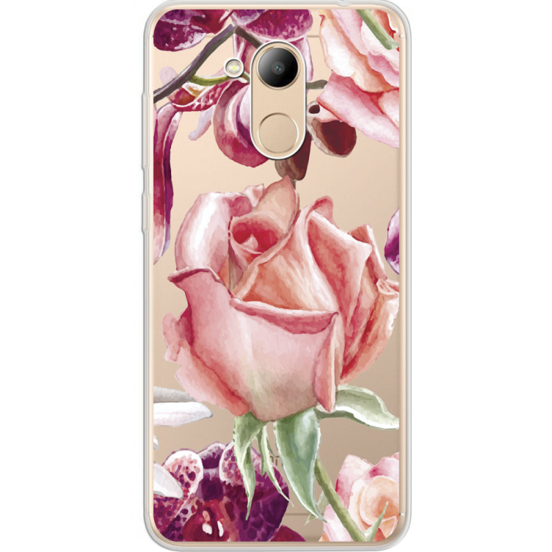 Прозрачный чехол Uprint Huawei Honor 6C Pro Rose