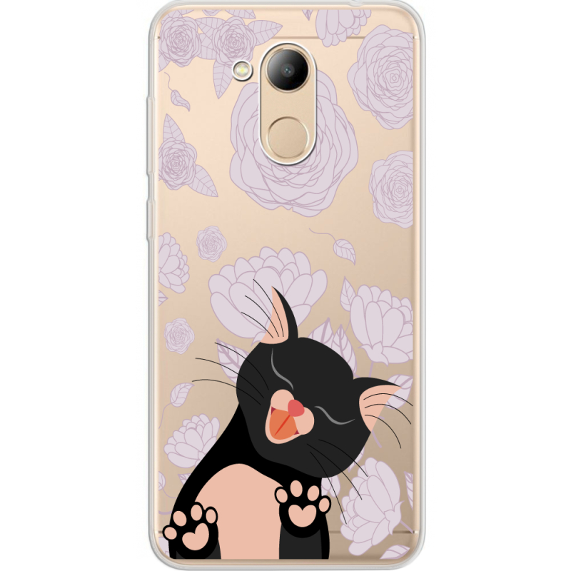 Прозрачный чехол Uprint Huawei Honor 6C Pro Meow