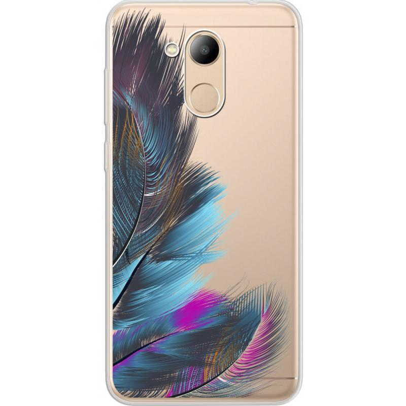 Прозрачный чехол Uprint Huawei Honor 6C Pro Feathers